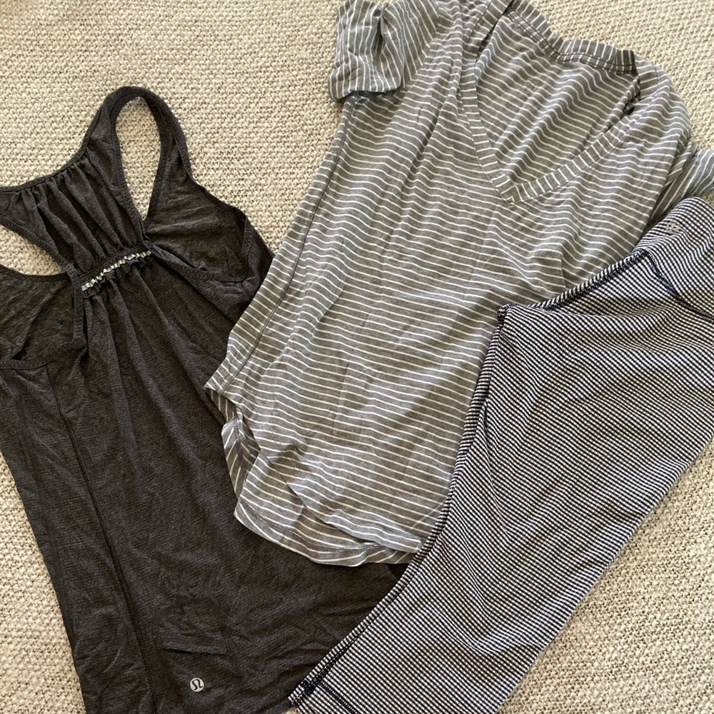 Lululemon leggings and tops